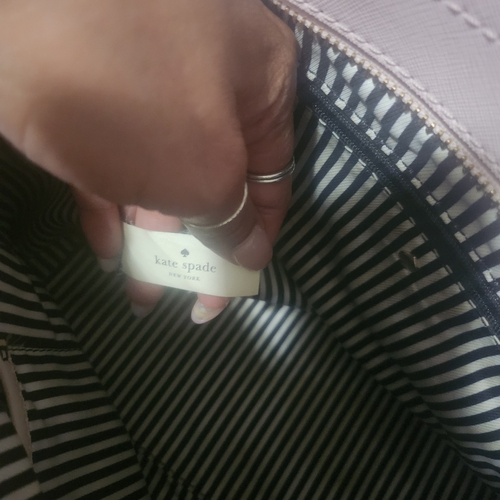 EUC Kate Spade Pink Leather Tote and Twilly  Bundle - Picture 12 of 12